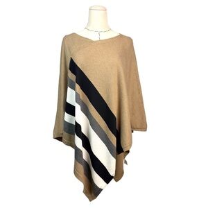 Leo & Nicole NWT Asymmetrical‎ Lightweight Sweater Poncho PXL